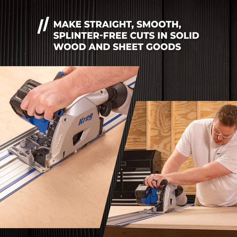 Kreg 20V Ionic Drive 6-1/2" Plunge Cut Track Saw KPTPS100A