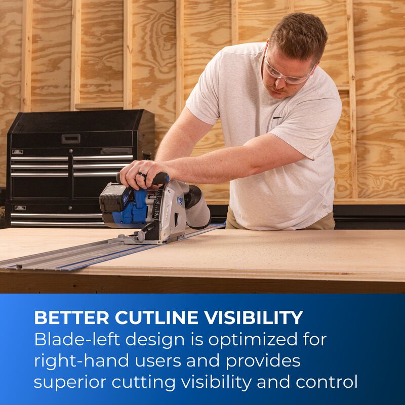 Kreg 20V Ionic Drive 6-1/2" Plunge Cut Track Saw KPTPS100A