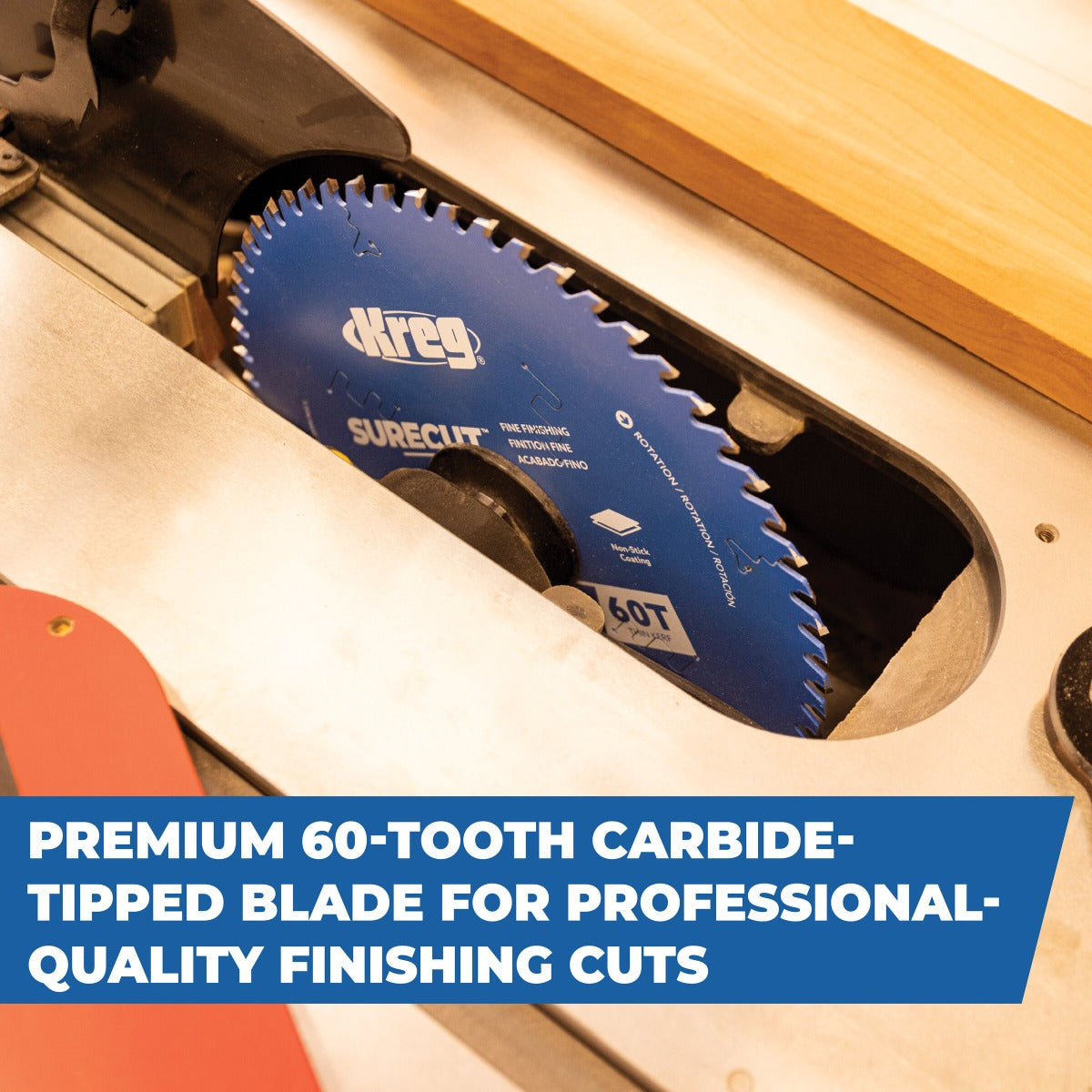 Kreg 10" SureCut Fine Finishing 60-Tooth Saw Blade KSB10FF60