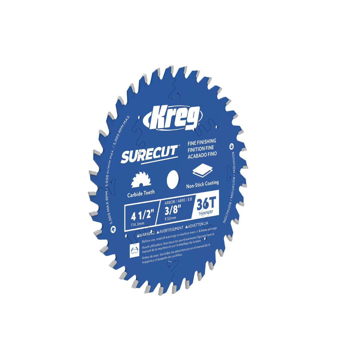 Kreg 4-1/2" SureCut Fine Finishing 36-Tooth Saw Blade KSB45FF36