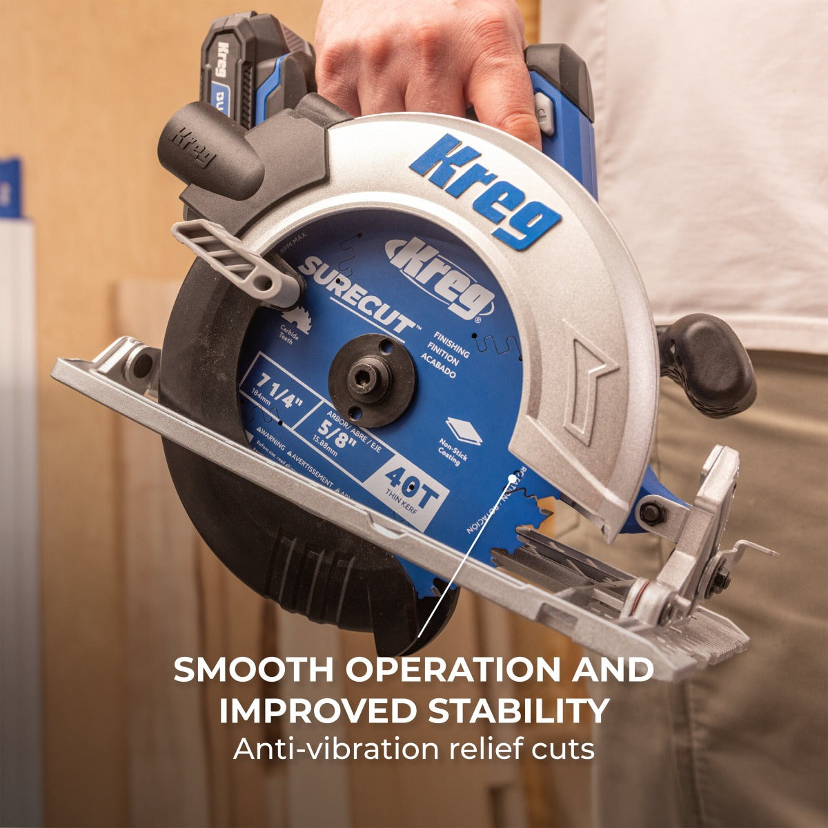 Kreg 7-1/4" SureCut Finishing 40-Tooth Saw Blade KSB725FIN40