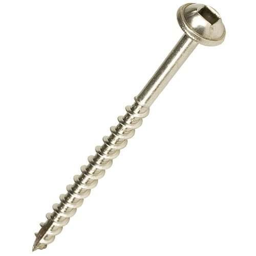 Kreg Stainless Steel Pocket Screws - 1-1/4", #7 Fine, Washer-Head, 100ct SML-F125S5-100