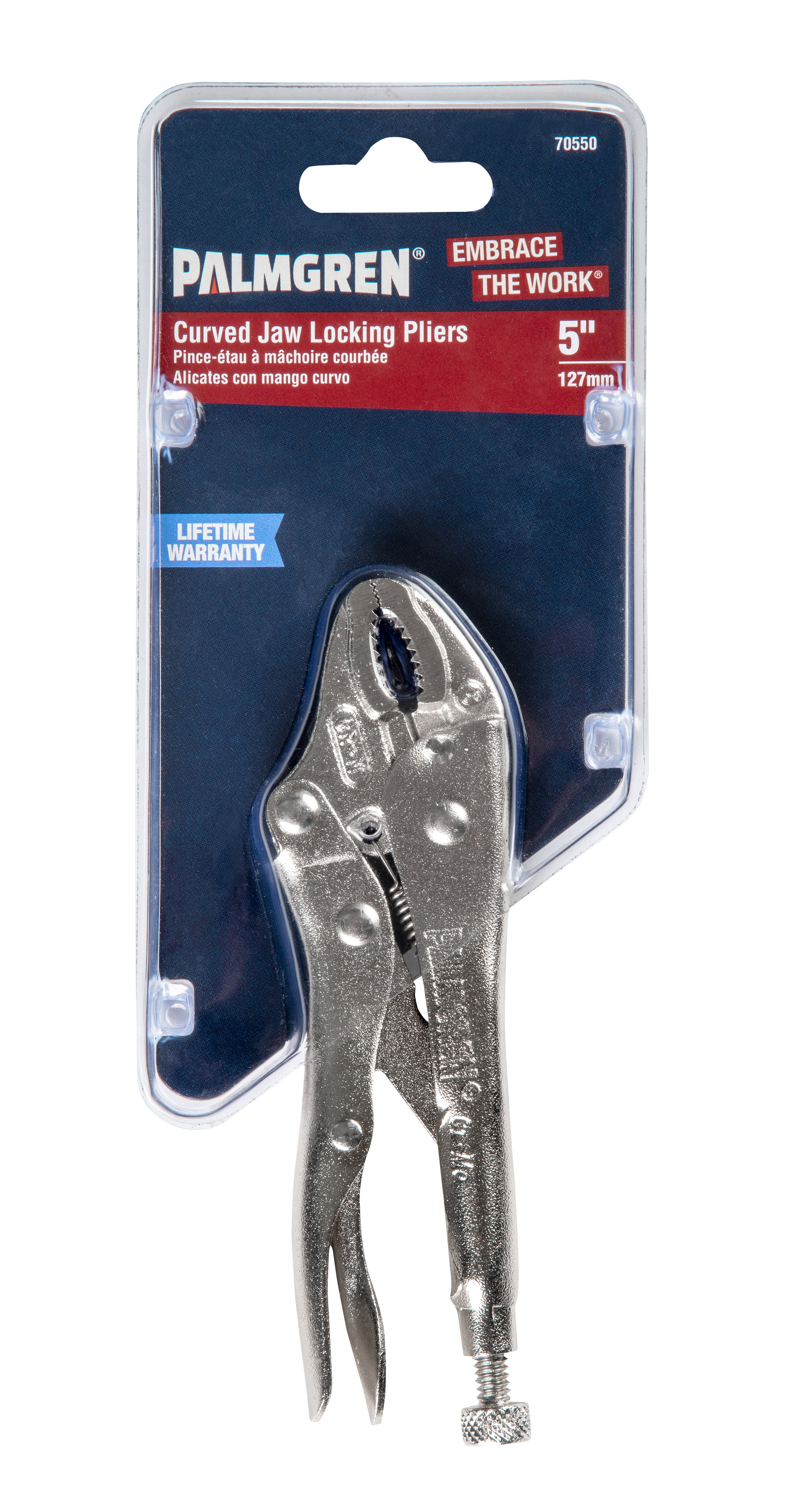 Palmgren 5" Curved Jaw Locking Plier 70550