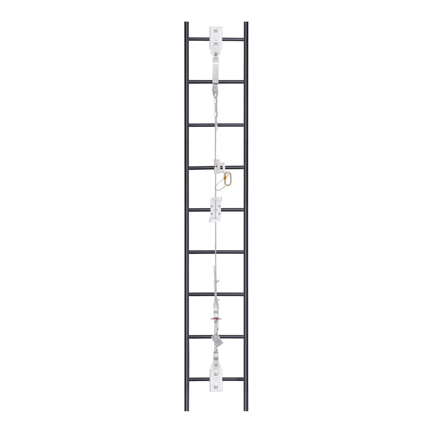 K Strong 40' Ladder Climbing Cable System for Fixed Ladders USCLC040