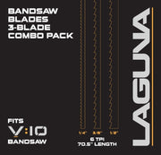 Laguna Tools 70.5" Bandsaw Blades Pack 1/4"/3/8"/1/2" FITS V:10 110003