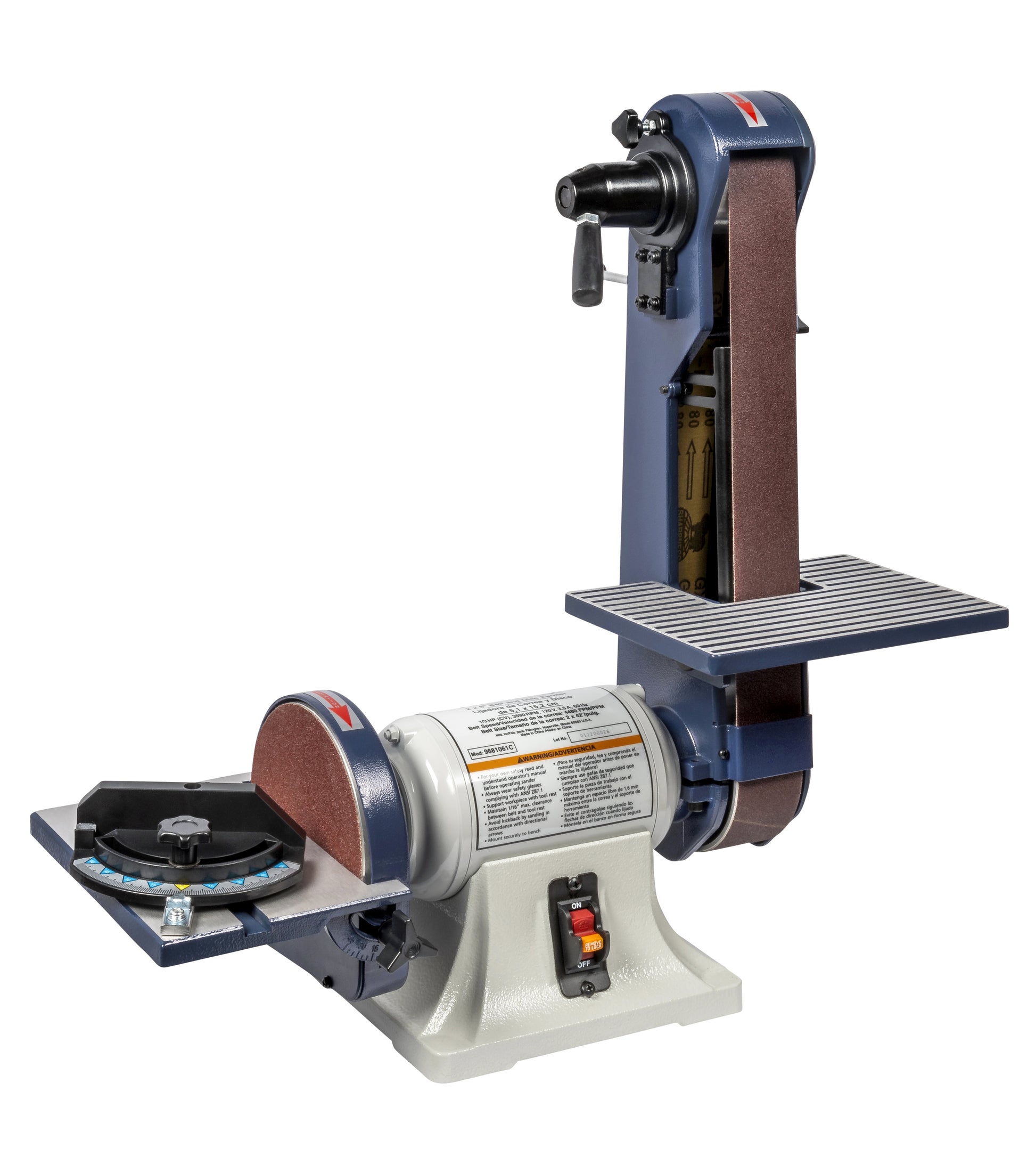 Palmgren 2" x 42" Belt, 6" Disc bench finishing machine 9681061