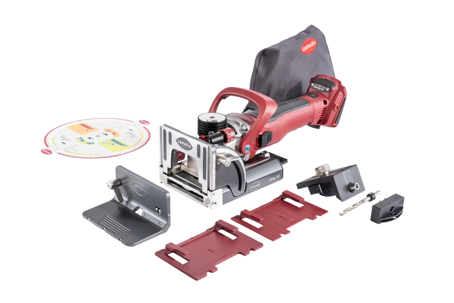 Lamello Zeta P2 P-System Cordless Joiner, 18V (Bare Tool), with Diamond Cutter 101800DS