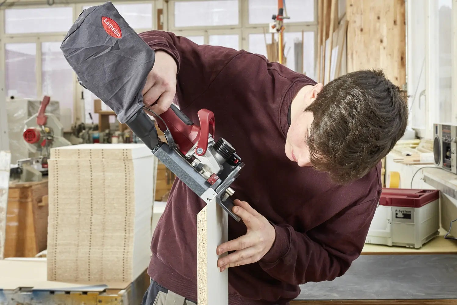 Lamello Zeta P2 P-System Cordless Joiner Kit, 18V, with Diamond Cutter 101801DS