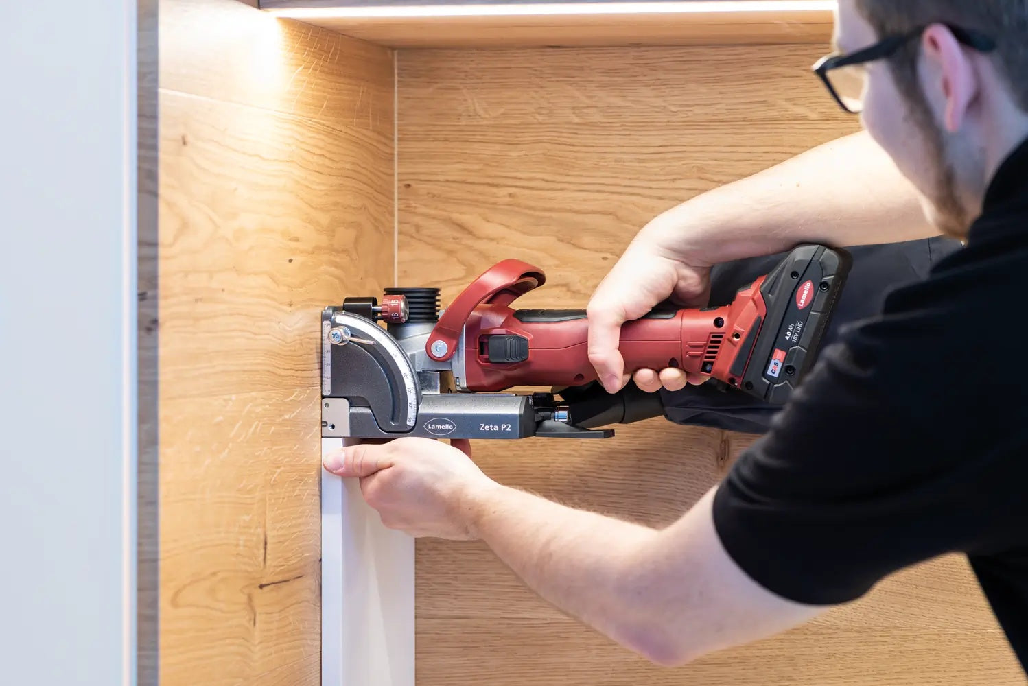 Lamello Zeta P2 P-System Cordless Joiner Kit, 18V, with Diamond Cutter 101801DS