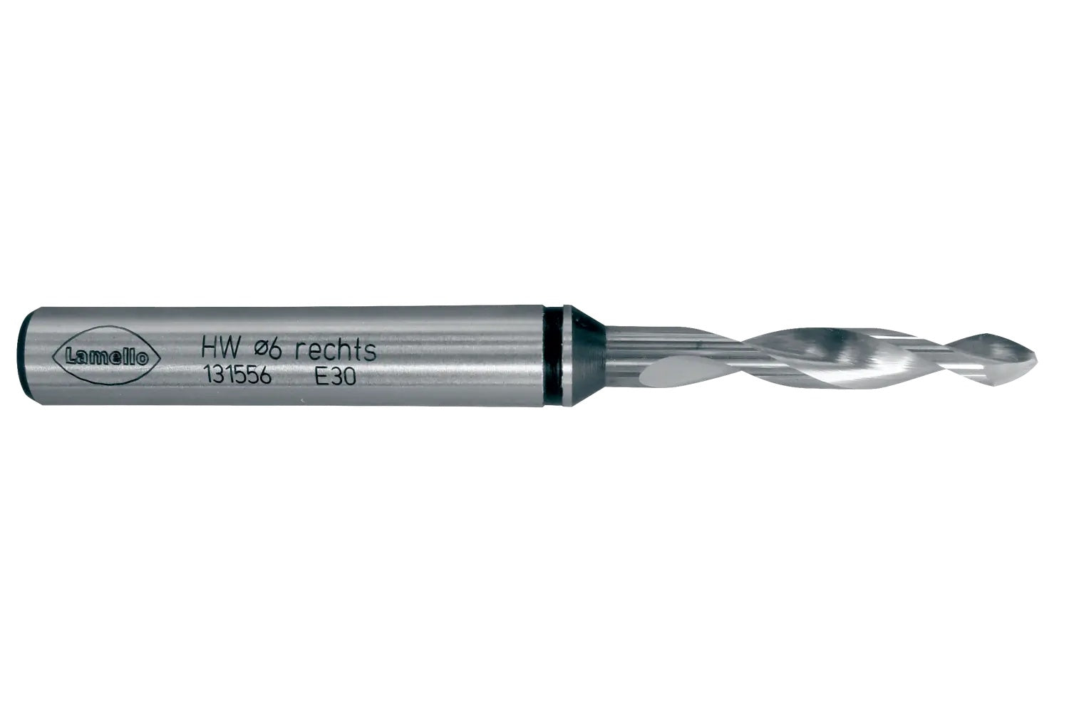 Lamello CNC 6mm Carbide Drill Bit for Clamex P-System Access Hole, 100mm 131556