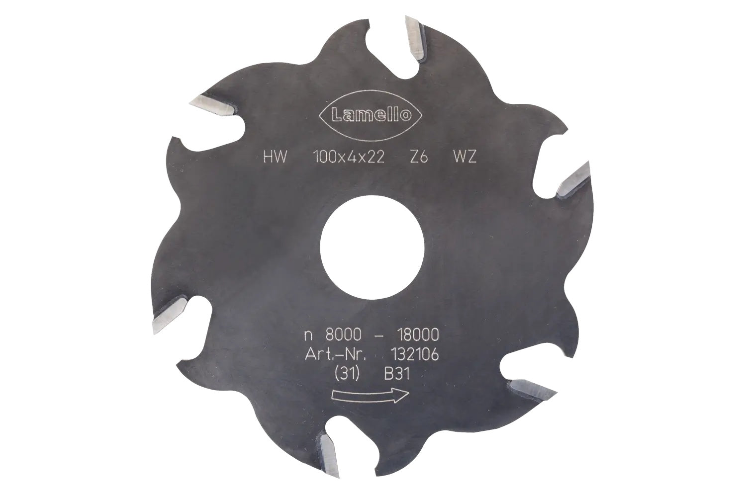 Lamello 4mm Carbide Tipped Cutter for Classic X, 6-Tooth 132106