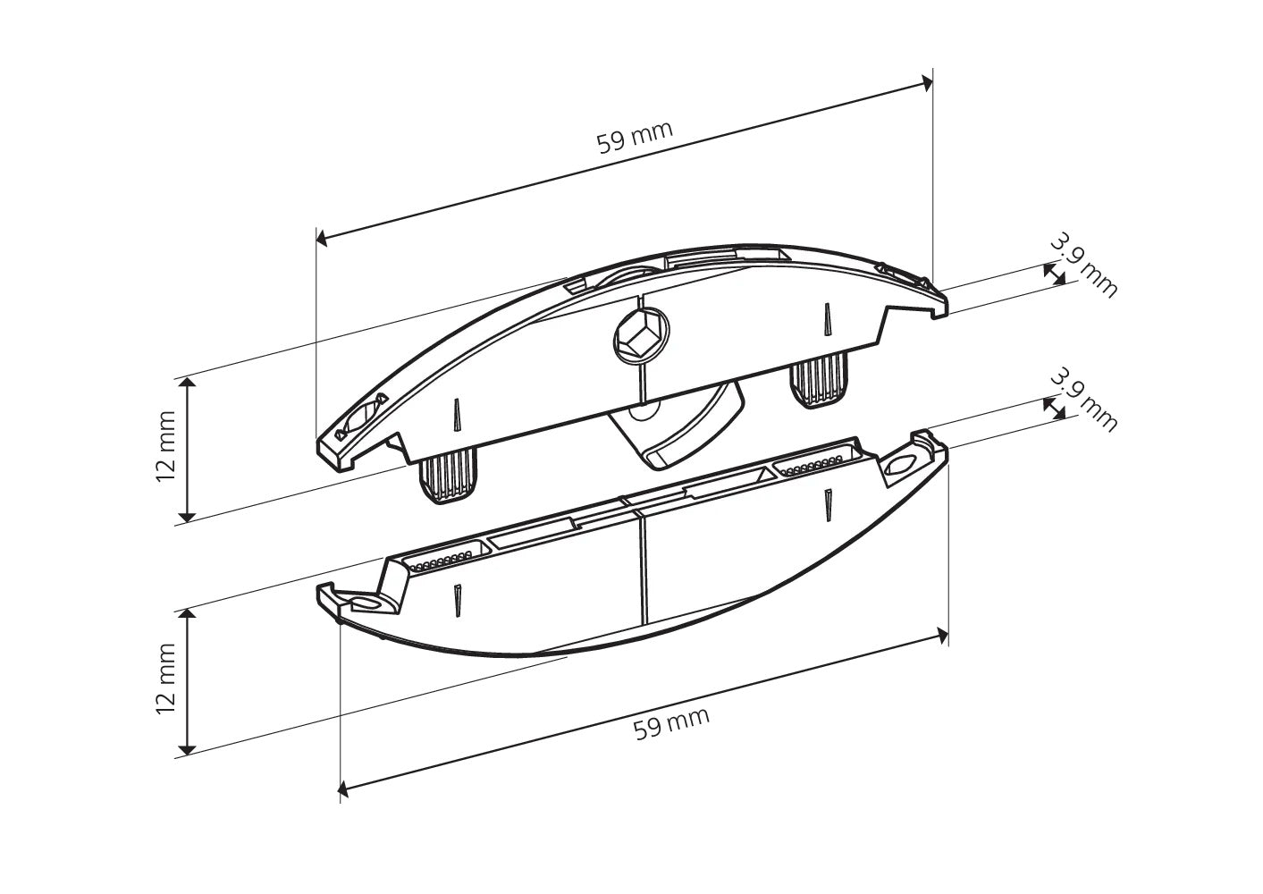 Lamello Clamex S-20 Detachable Connectors, 300 Pairs with Jig 145245