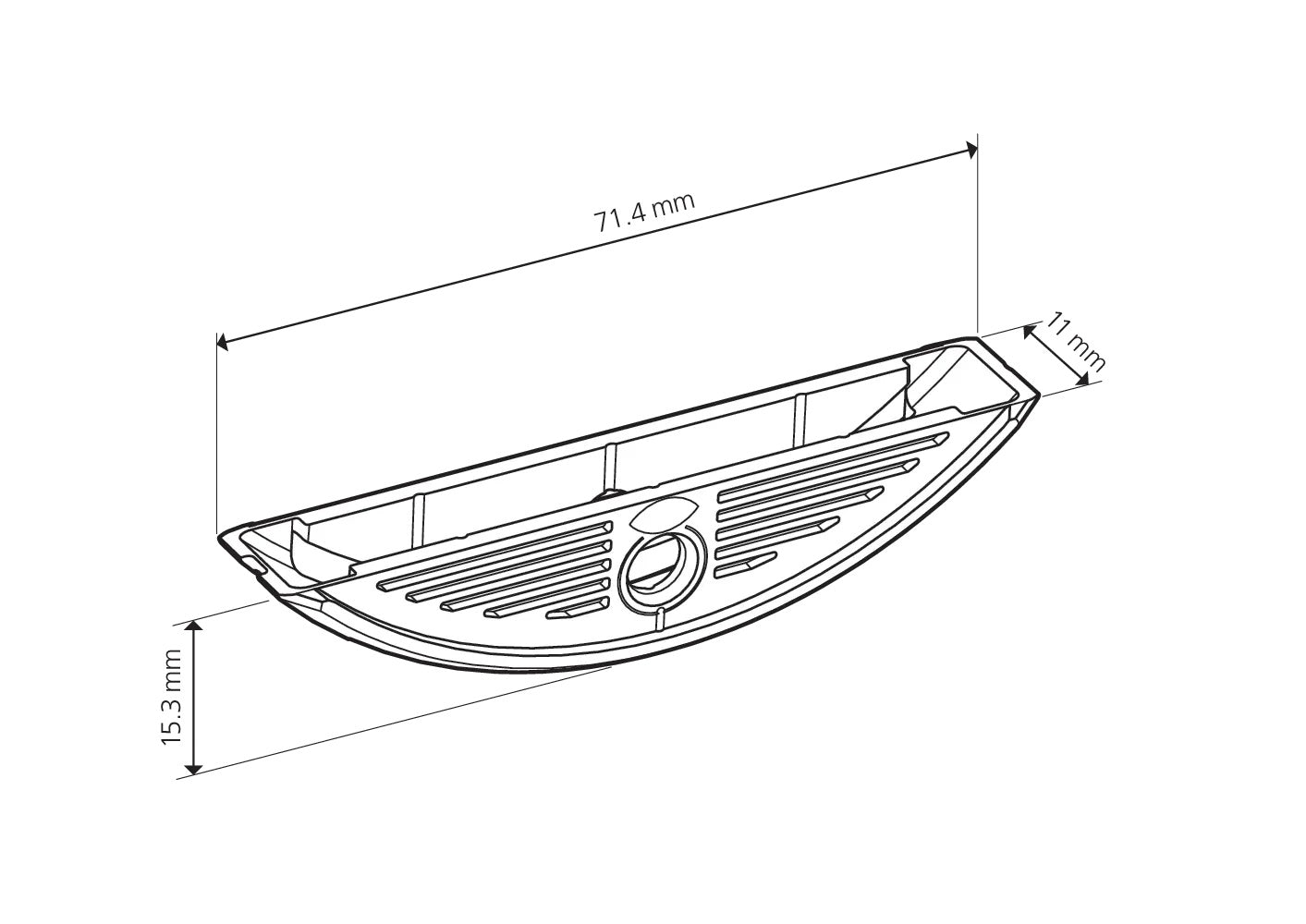 Lamello LC P-16x11 Lightweight Panel Connectors, 1,000 Count 145711