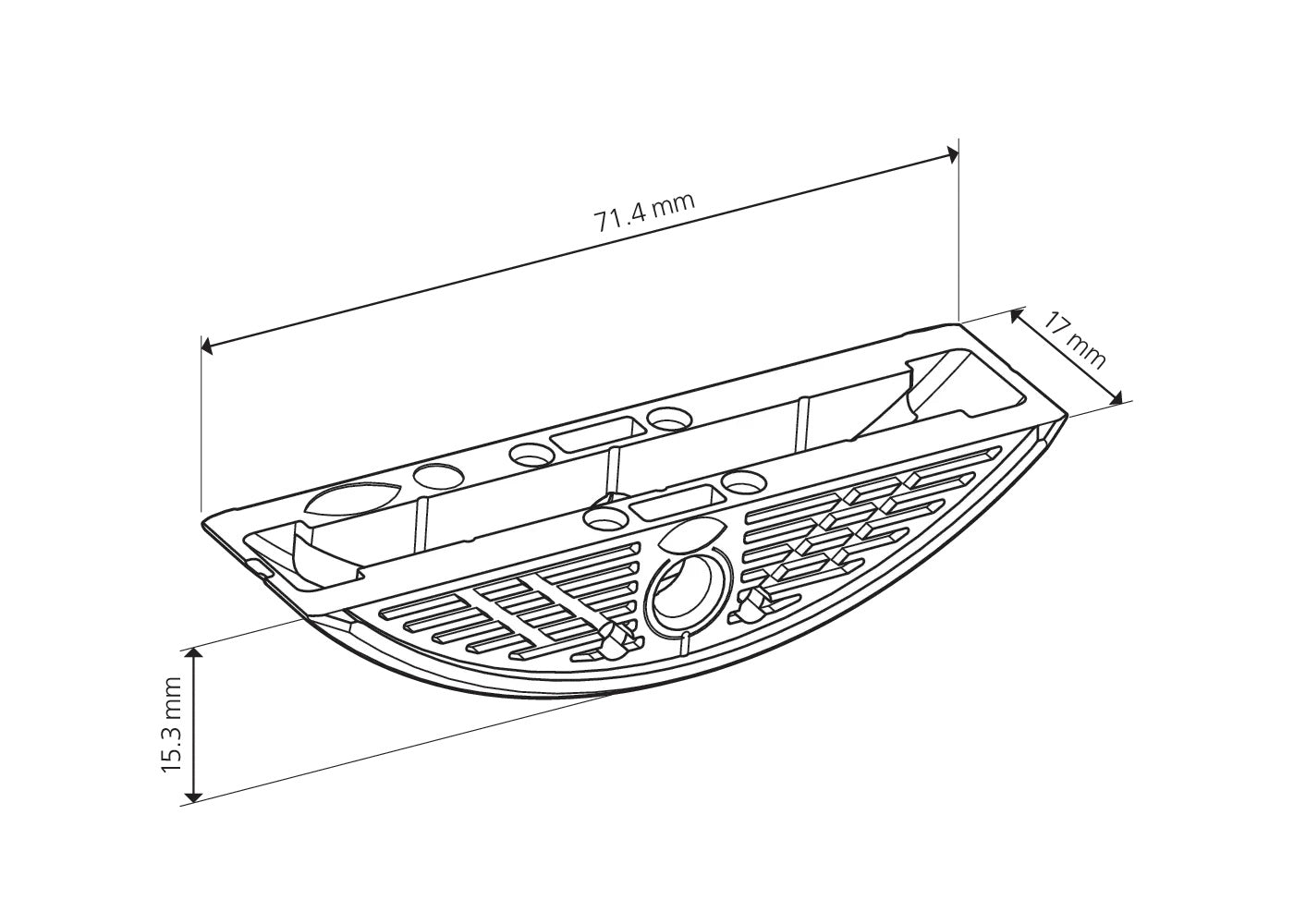 Lamello LC P-16x17 Lightweight Panel Connectors, 1,000 Count 145721