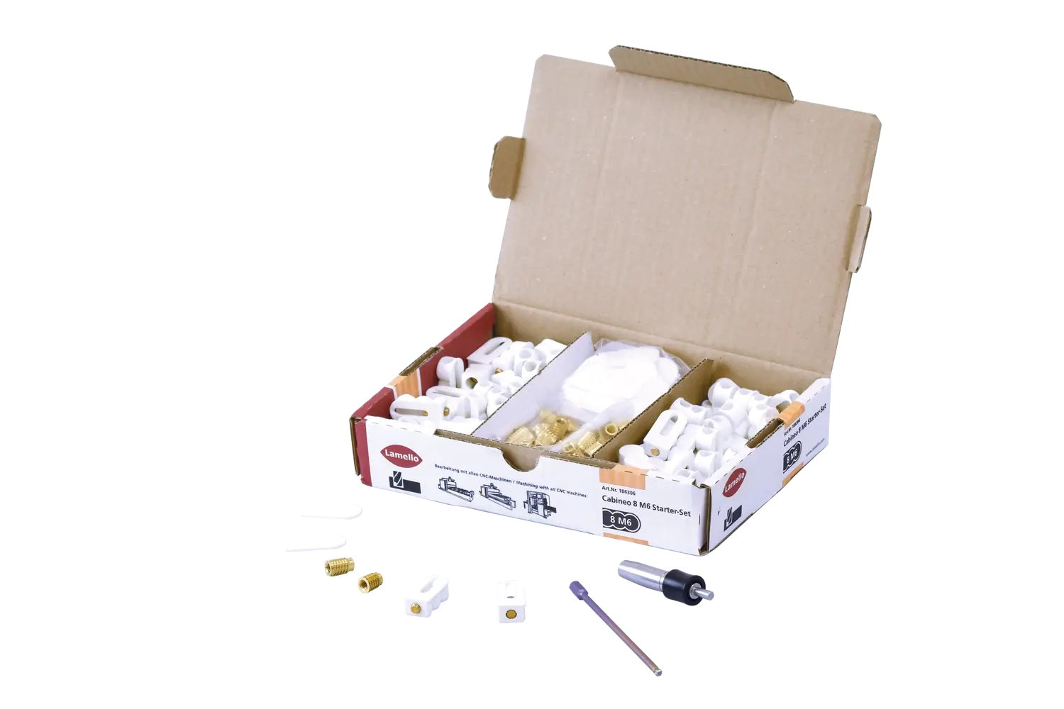 Lamello Cabineo 8 M6 Cabinet Connector Starter Set 186306