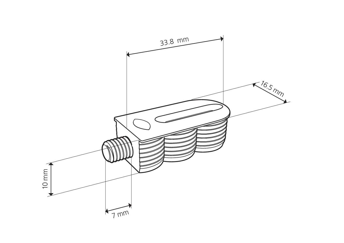 Lamello Cabineo 8 M6 Cabinet Connectors for Threaded Inserts, White, 500 Count 186315