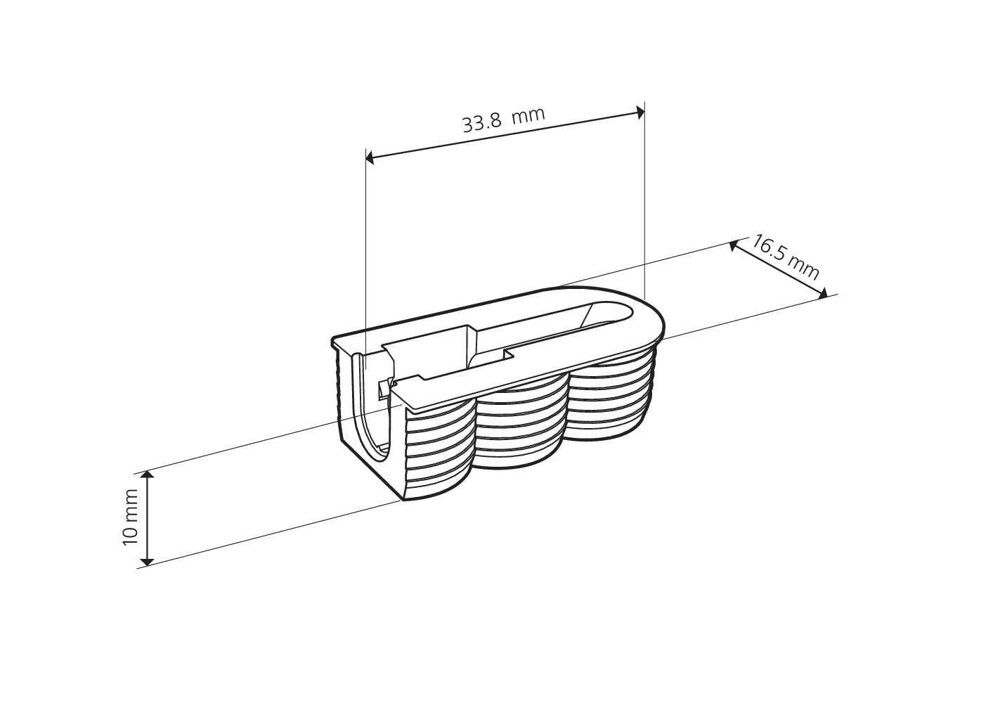 Lamello Cabineo X Connectors and Shelf Supports, White, 500 Count 186360