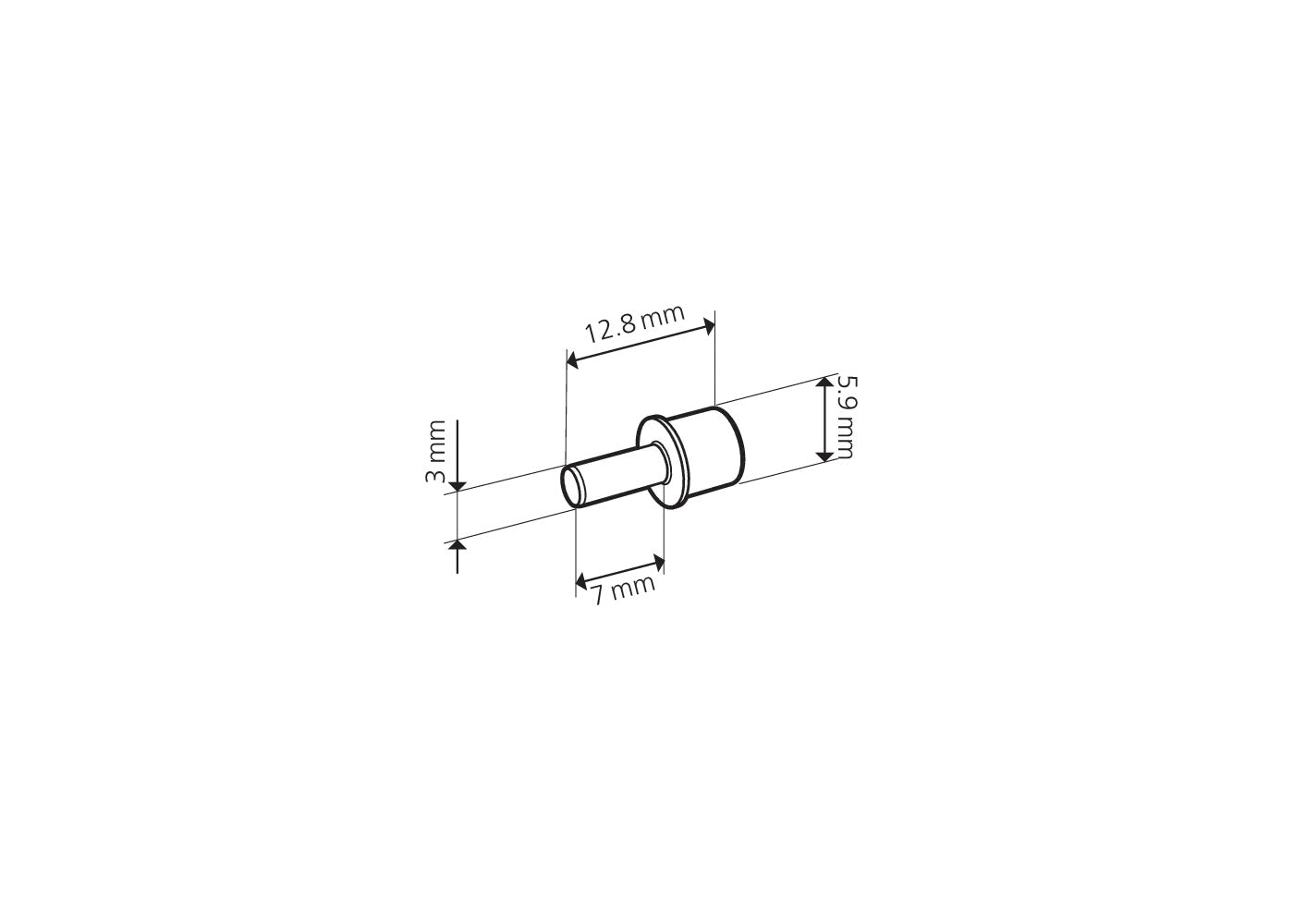 Lamello Cabineo X Shelf Supports for 3mm Holes, 500 Count 186388