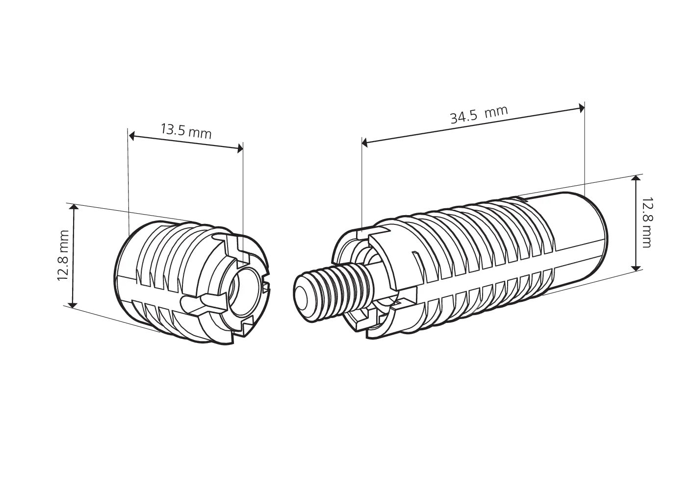 Lamello Invis Mx2 Magnetic Detachable Connector Set, 14mm 6012300