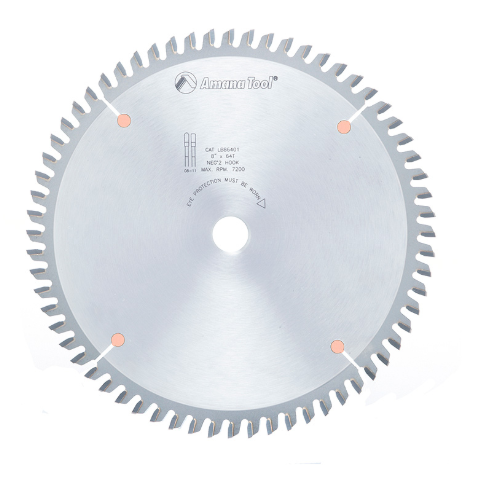 Amana Tool 8 in /64T No-Melt Saw M-TCG.Grind LB86401