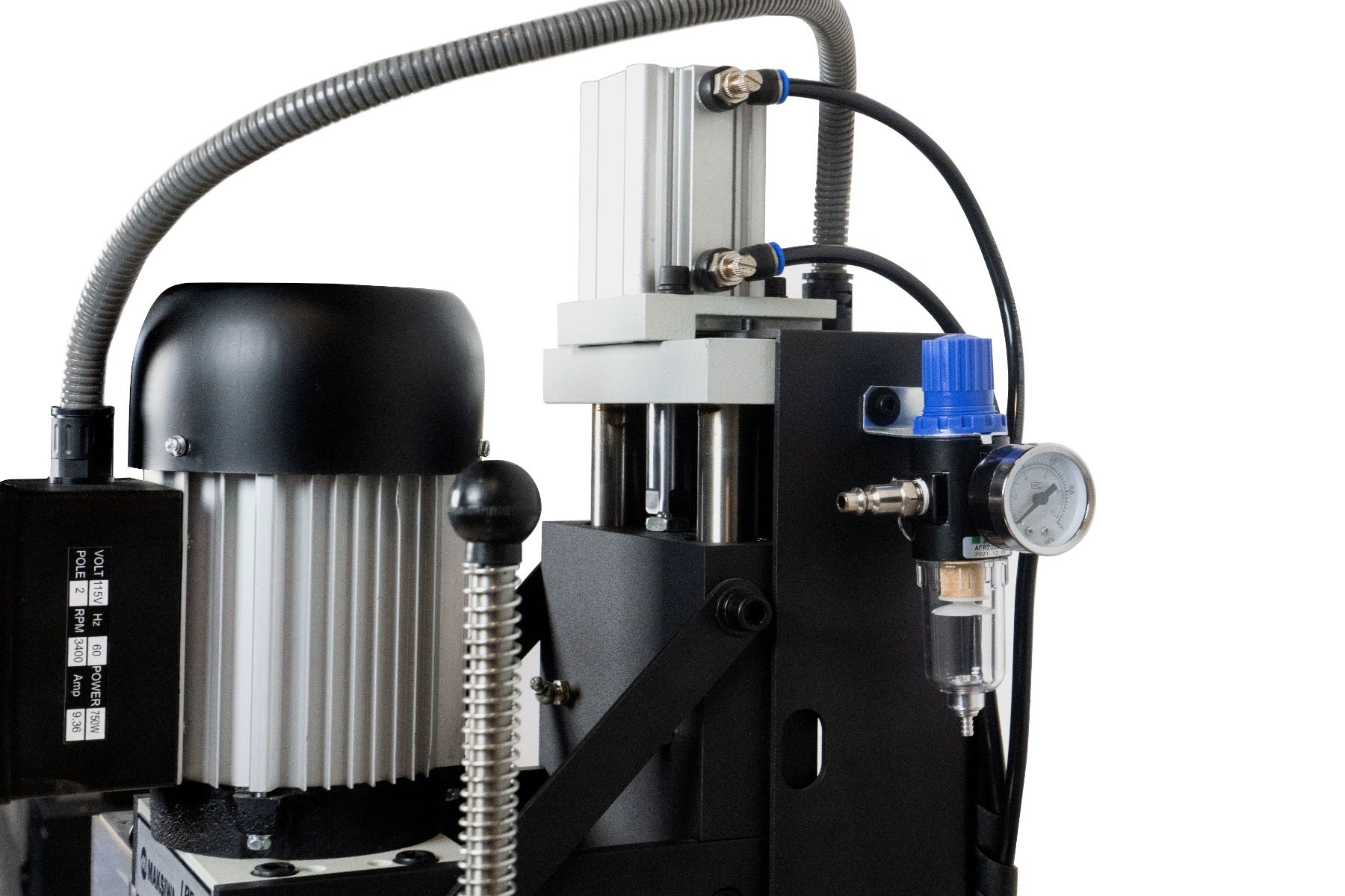 Maksiwa Pneumatic Line Boring Machine, 13 Spindle Line, 1 Phase, 110V LBP.13