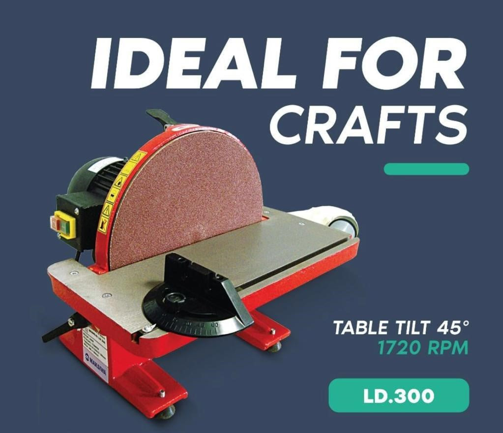 Maksiwa 12 in. Disc Sander, 1HP, 1 Phase LD.300