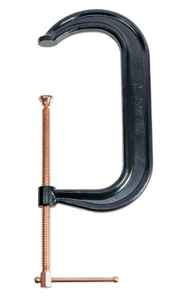 Palmgren 12" Drop Forged Deep Throat C-Clamp W/ Copper Spindle (400 Series) 9629523