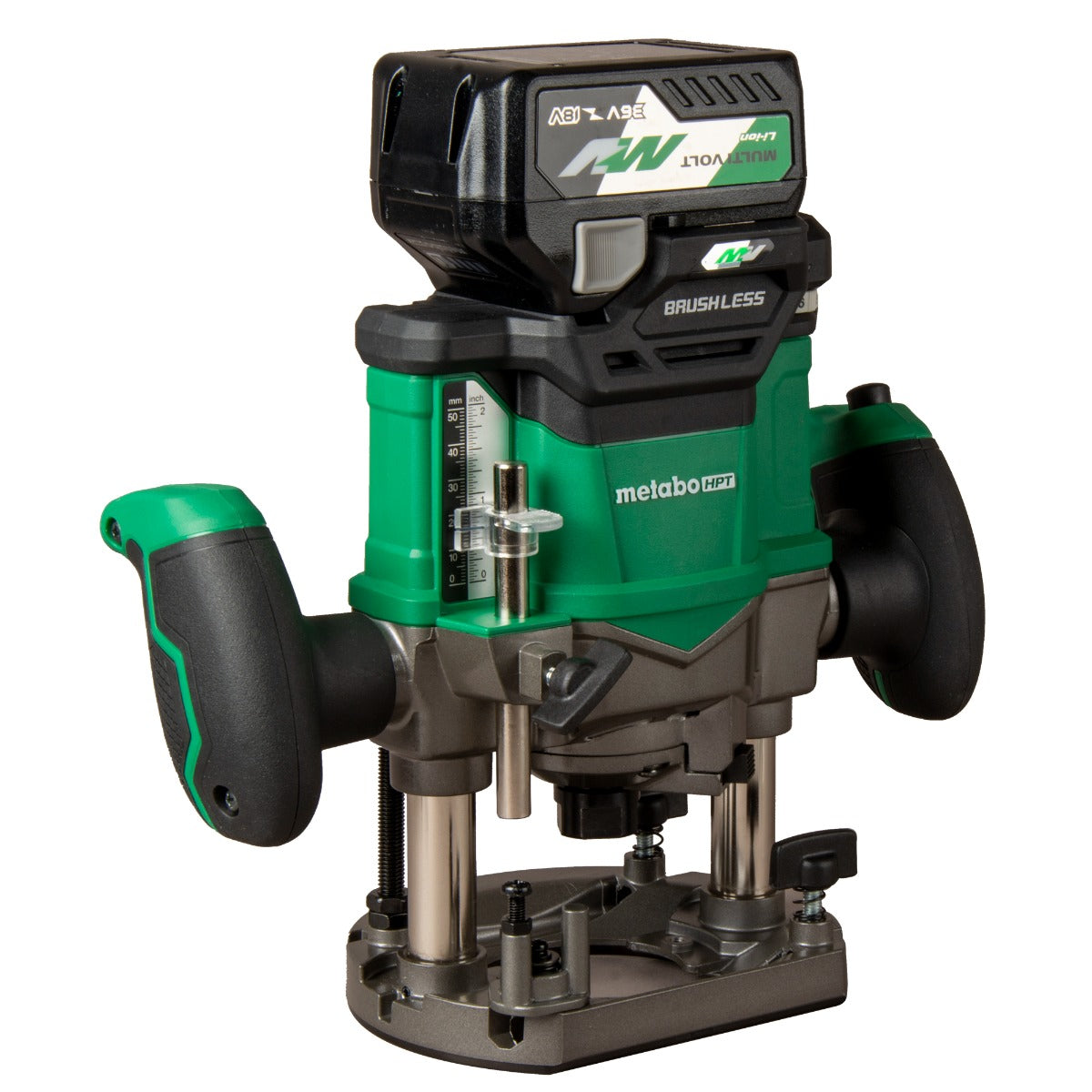 Metabo 36V Cordless Variable Speed Plunge Router with 2.5Ah Battery, Charger & Bag M3612DAM