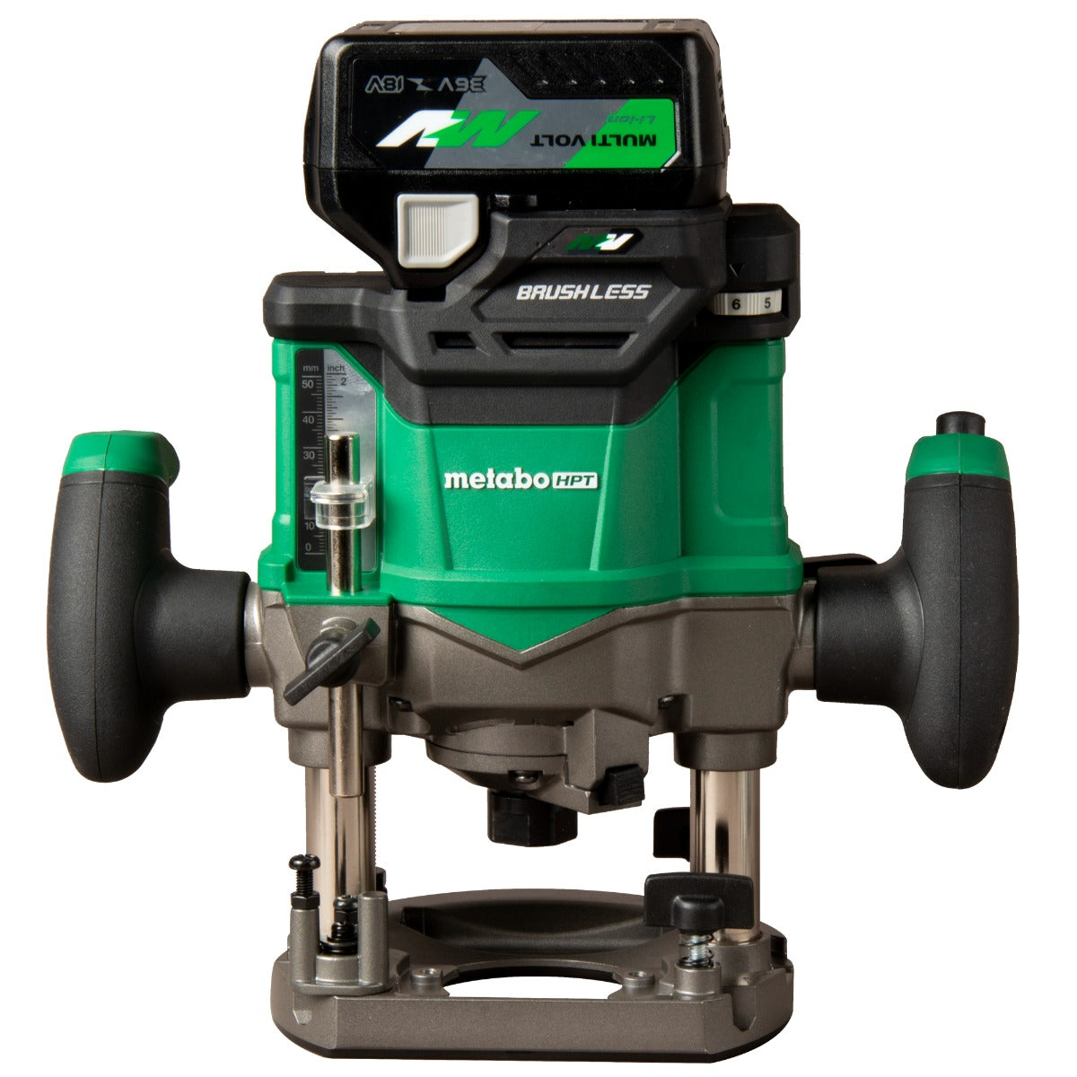 Metabo 36V Cordless Variable Speed Plunge Router with 2.5Ah Battery, Charger & Bag M3612DAM