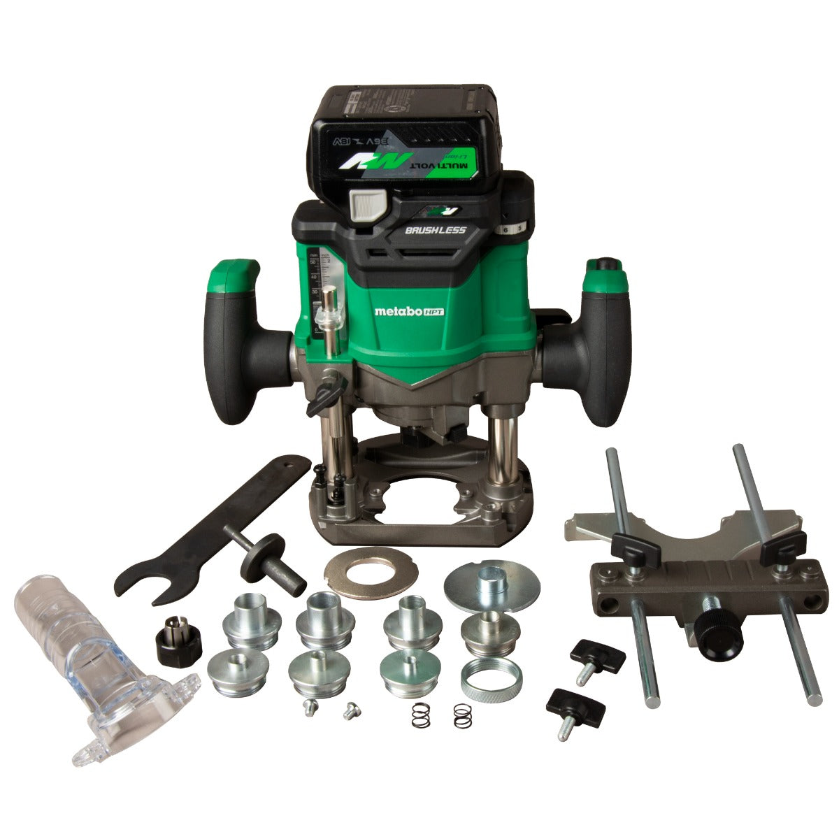 Metabo 36V Cordless Variable Speed Plunge Router with 2.5Ah Battery, Charger & Bag M3612DAM
