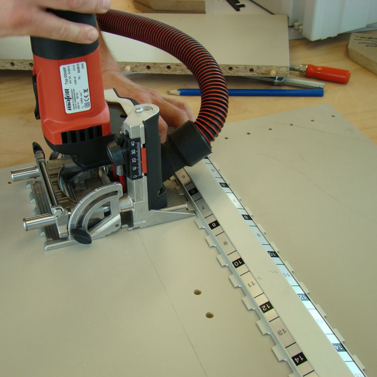 Mafell 800 mm Dowel Drilling Template with Quick Acting Clamping Device 203980