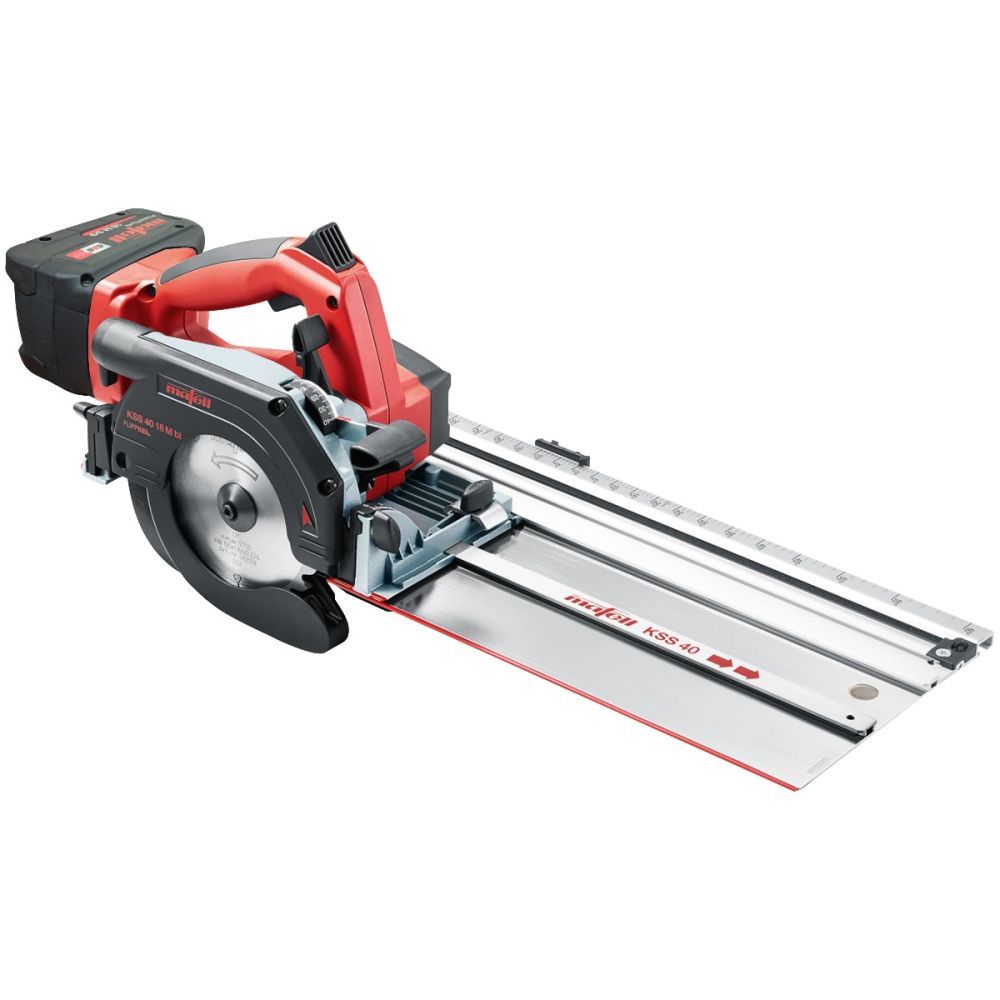 Mafell KSS 40 18M bl 18V 4-3/4 in. Cordless Cross-Cutting System Kit with 4.6 ft. Flexi-Guide & (2) 5.5 Ah Batteries and Charger 91D524KIT