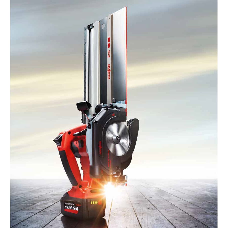 Mafell KSS 40 18M bl 18V 4-3/4 in. Cordless Cross-Cutting System Kit with 4.6 ft. Flexi-Guide & (2) 5.5 Ah Batteries and Charger 91D524KIT