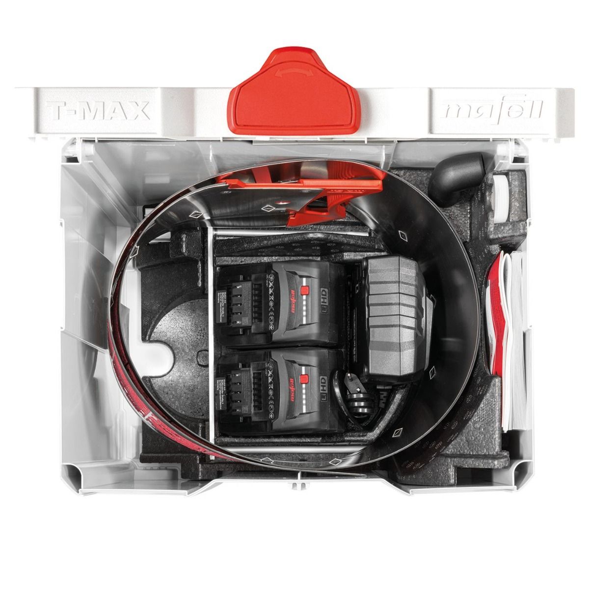 Mafell KSS 40 18M bl 18V 4-3/4 in. Cordless Cross-Cutting System Kit with 4.6 ft. Flexi-Guide & (2) 5.5 Ah Batteries and Charger 91D524KIT