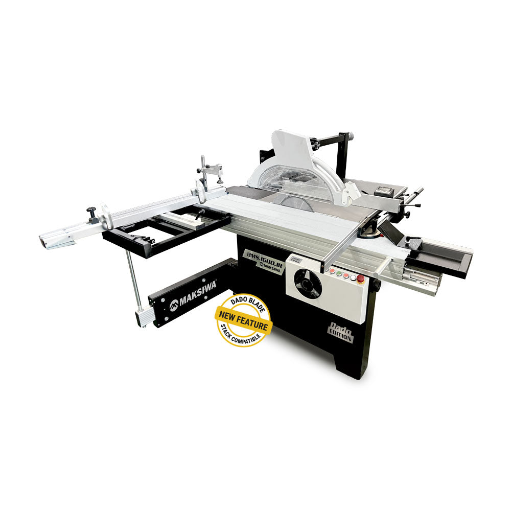 Maksiwa 5 ft. Sliding Panel Saw, 1 Phase, 5HP, 220V BMS.1600.IR