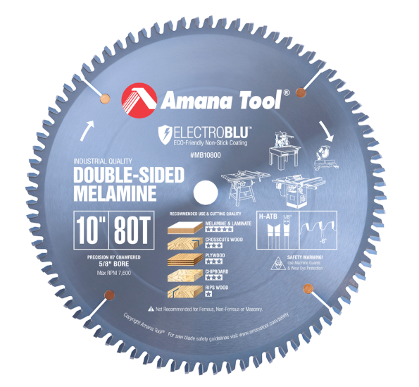 Amana Tool 10 in /80T Panel Sizing ATB Grind MB10800C