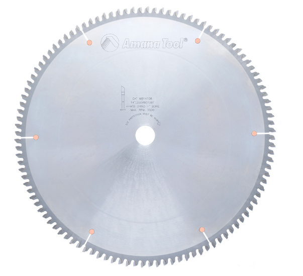 Amana Tool 14 in /108T Melamine Blade H-ATB. MB14108