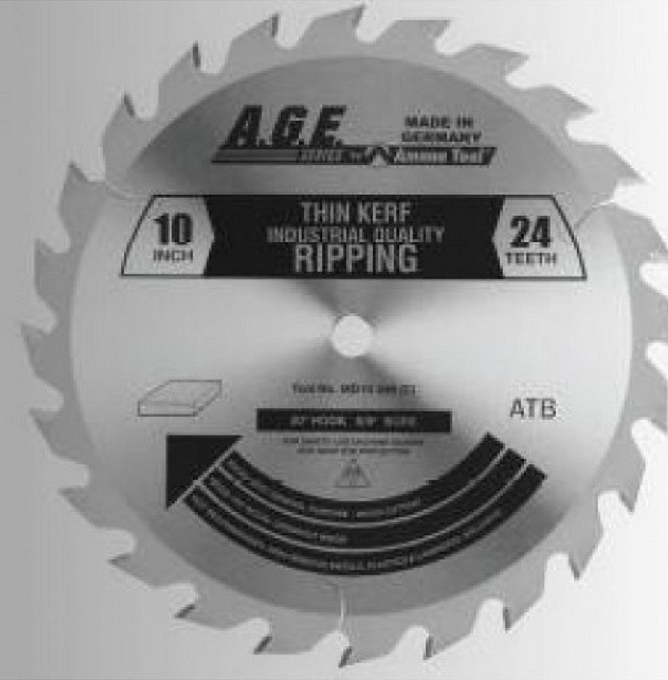 Amana Tool TKT Thin Kerf Ripping 10 in x 24T MD10-240TB