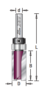 Amana Tool AGE Plunge 3/4 in Dia. 1/2 in Shank MD194