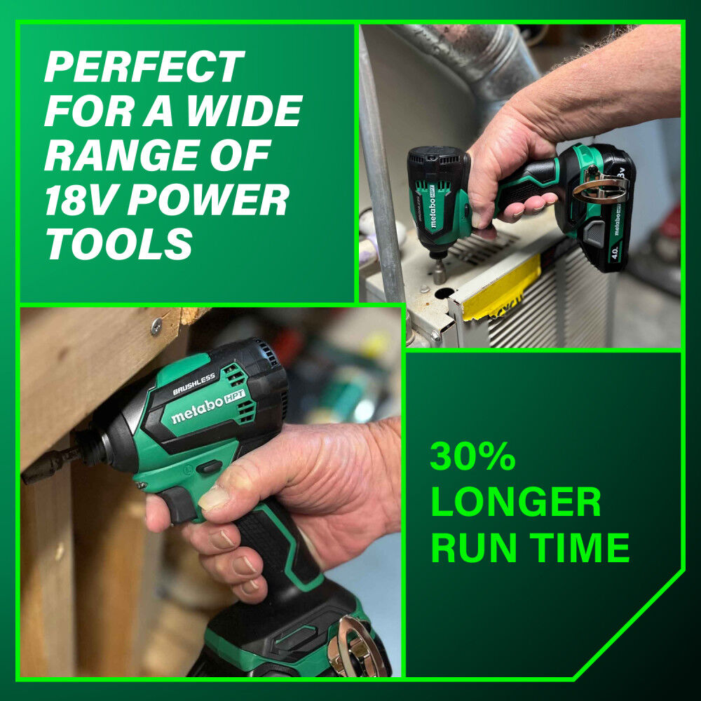 Metabo 18V 4.0Ah Battery w/ Fuel Indicator 382332M