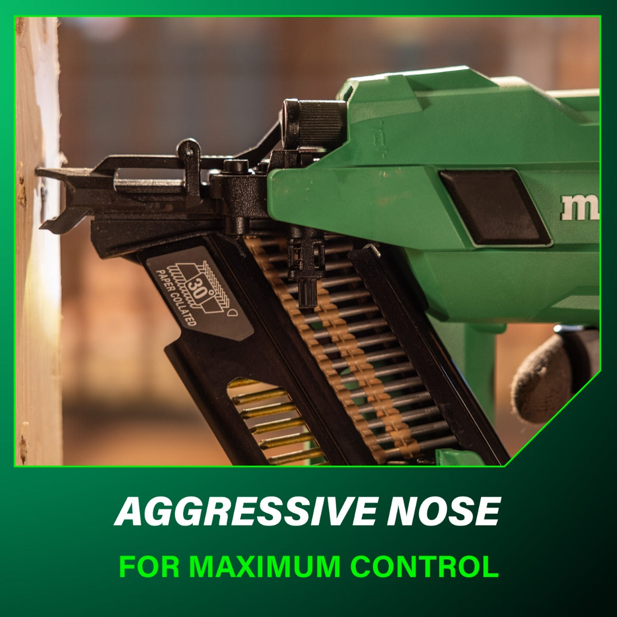 Metabo 18V Cordless 30º Paper Tape Framing Nailer (1x4.0Ah) NR1890DCAM