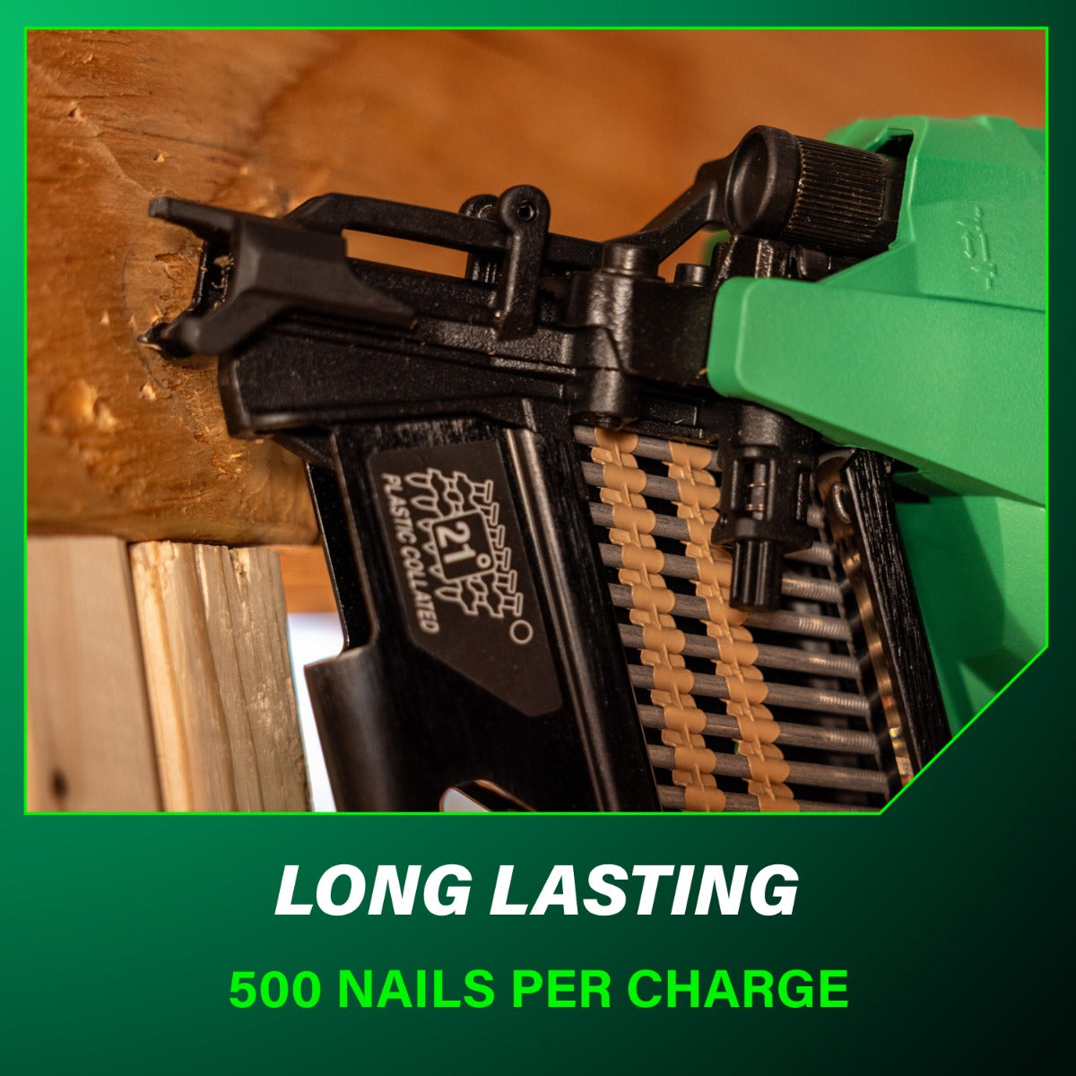 Metabo 18V Cordless 21º Plastic Strip Framing Nailer (1x4.0Ah) NR1890DRAM