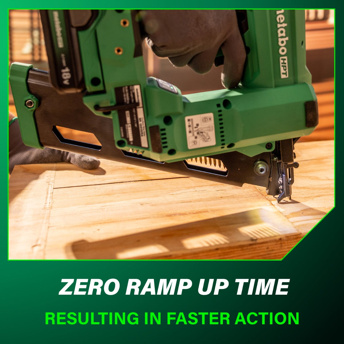 Metabo 18V Cordless 21º Plastic Strip Framing Nailer (1x4.0Ah) NR1890DRAM