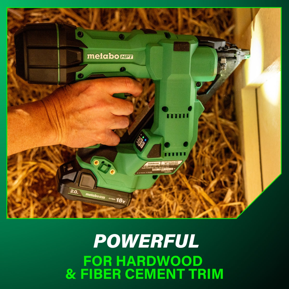 Metabo 18V Cordless 15GA Angled Finish Nailer (1x2.0Ah) NT1865DAAM