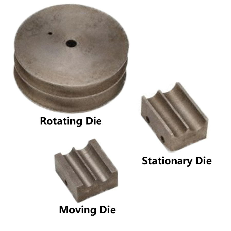 MetalPro 1/2", 3/4" Round Pipe Die Set MP95P-012