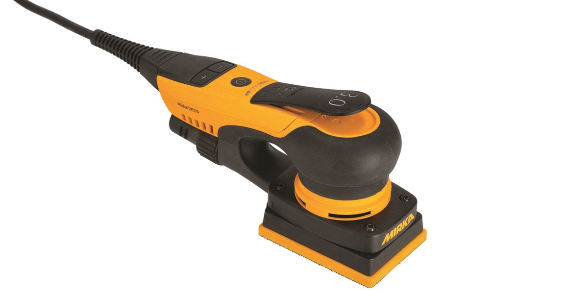 Mirka 3 x 4 in. DEOS Electric Orbital Sander 343XCV, Central Vacuum, 3 mm Orbit MID3430201US