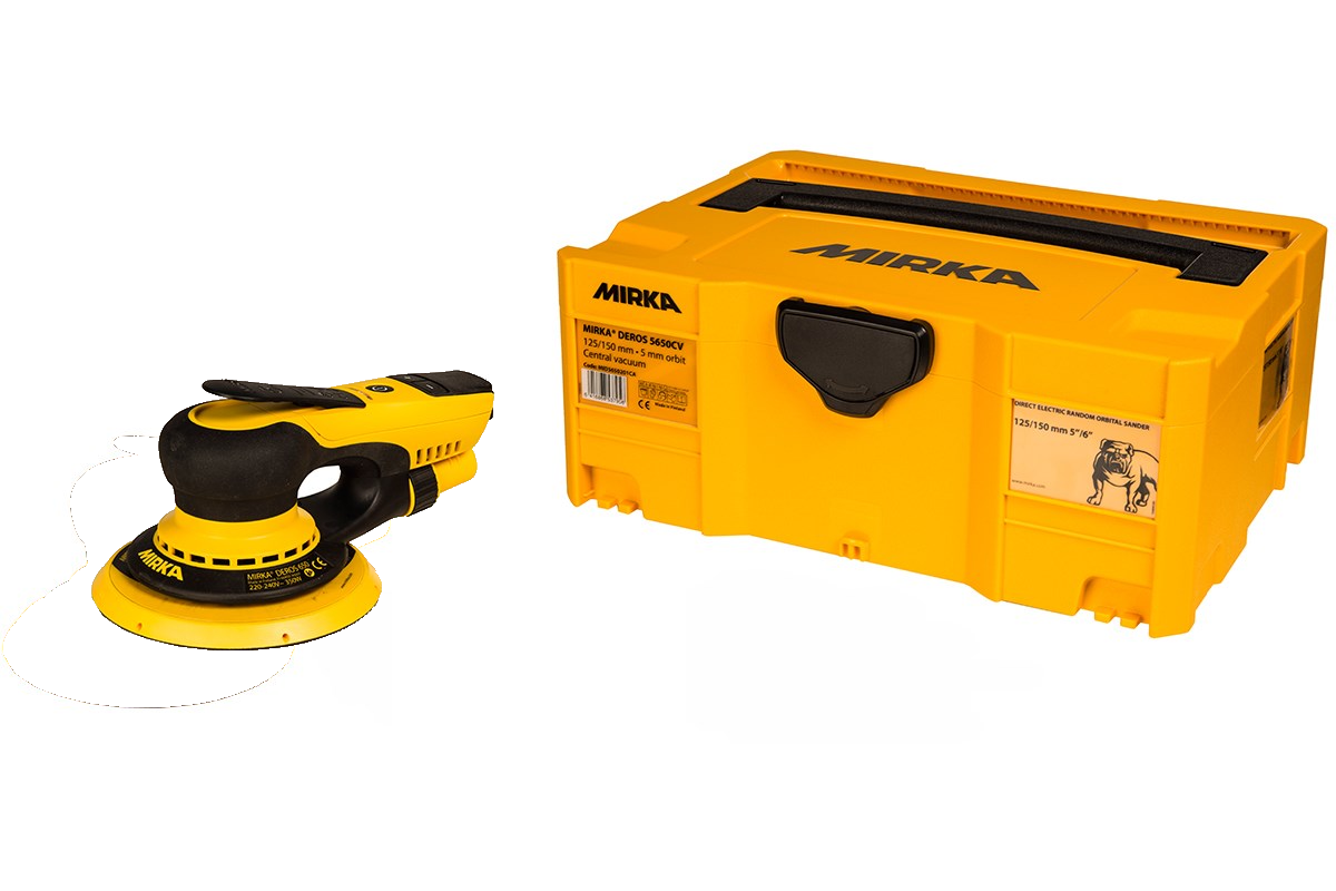 Mirka 6 in. DEROS Electric Random Orbital Sander 625CV, Central Vacuum, 2.5 mm Orbit MID62520CAUS