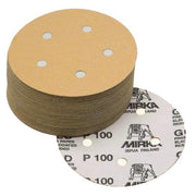 Mirka Gold 5" 5H Grip Vacuum Disc 280G, Qty.50 23-614-280