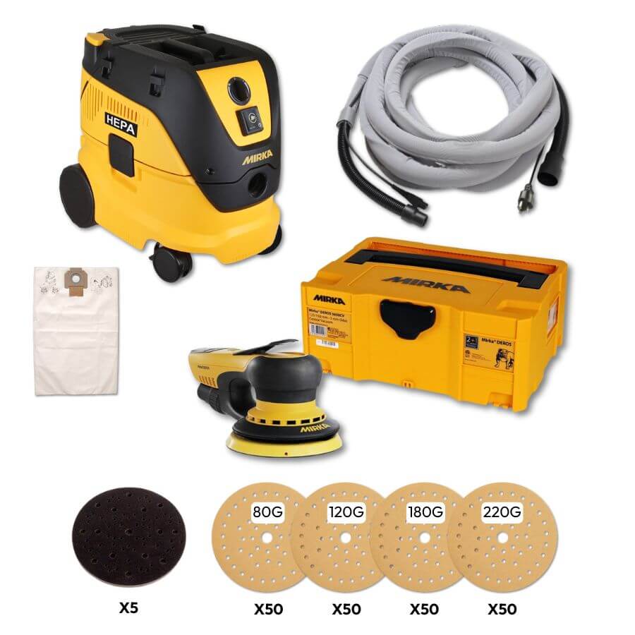 Mirka DEROS 5" Gold Pro Sanding System MID55020CAUSGOLDKIT