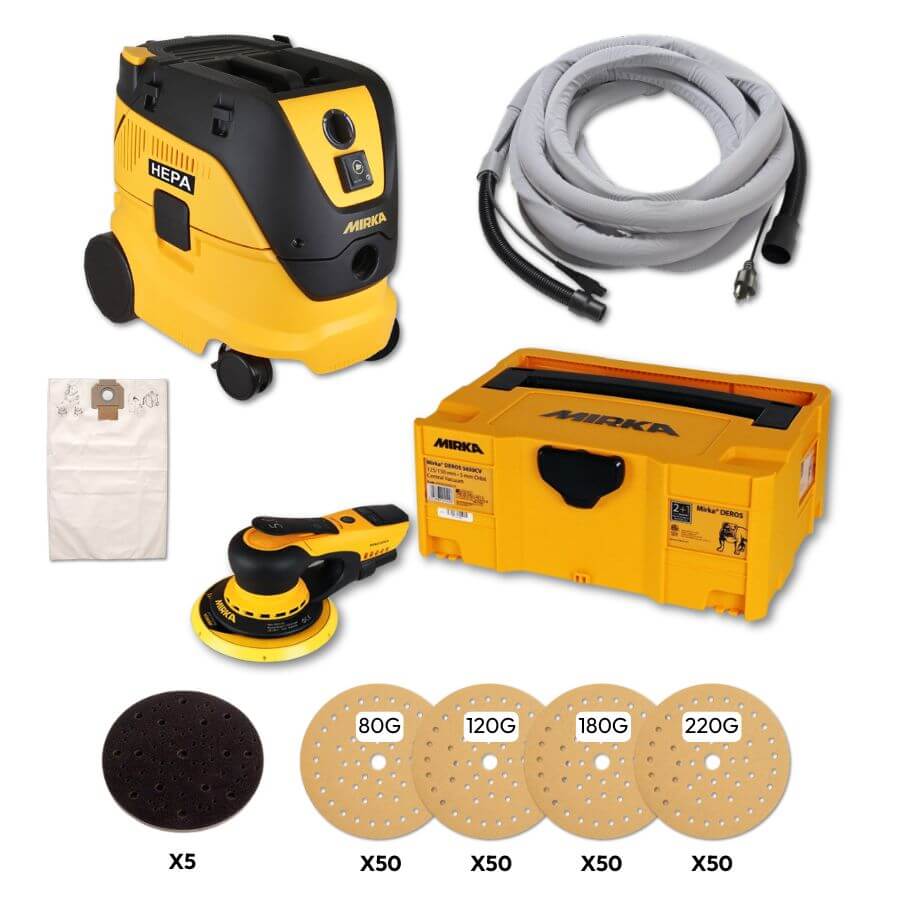Mirka DEROS 6" Gold Pro Sanding System MID65020CAUSGOLDKIT